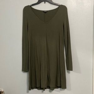 Express Size Small long sleeved Knee Length Dress.